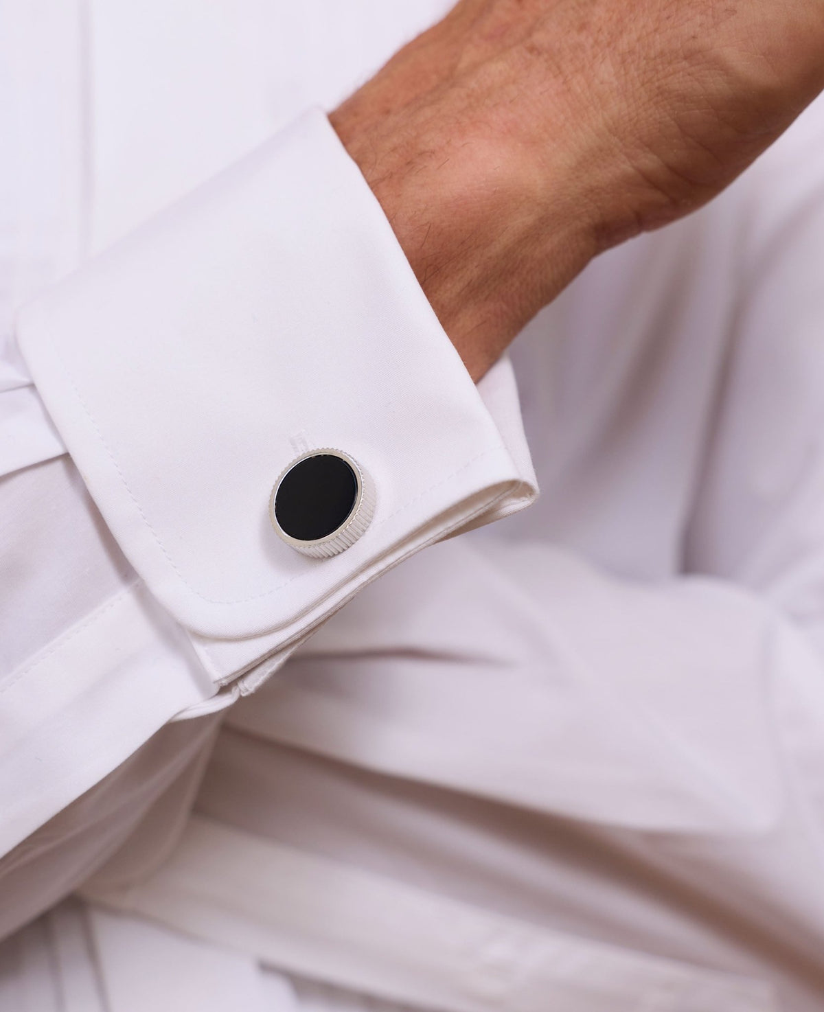 Black Semi Precious Stone Cufflinks