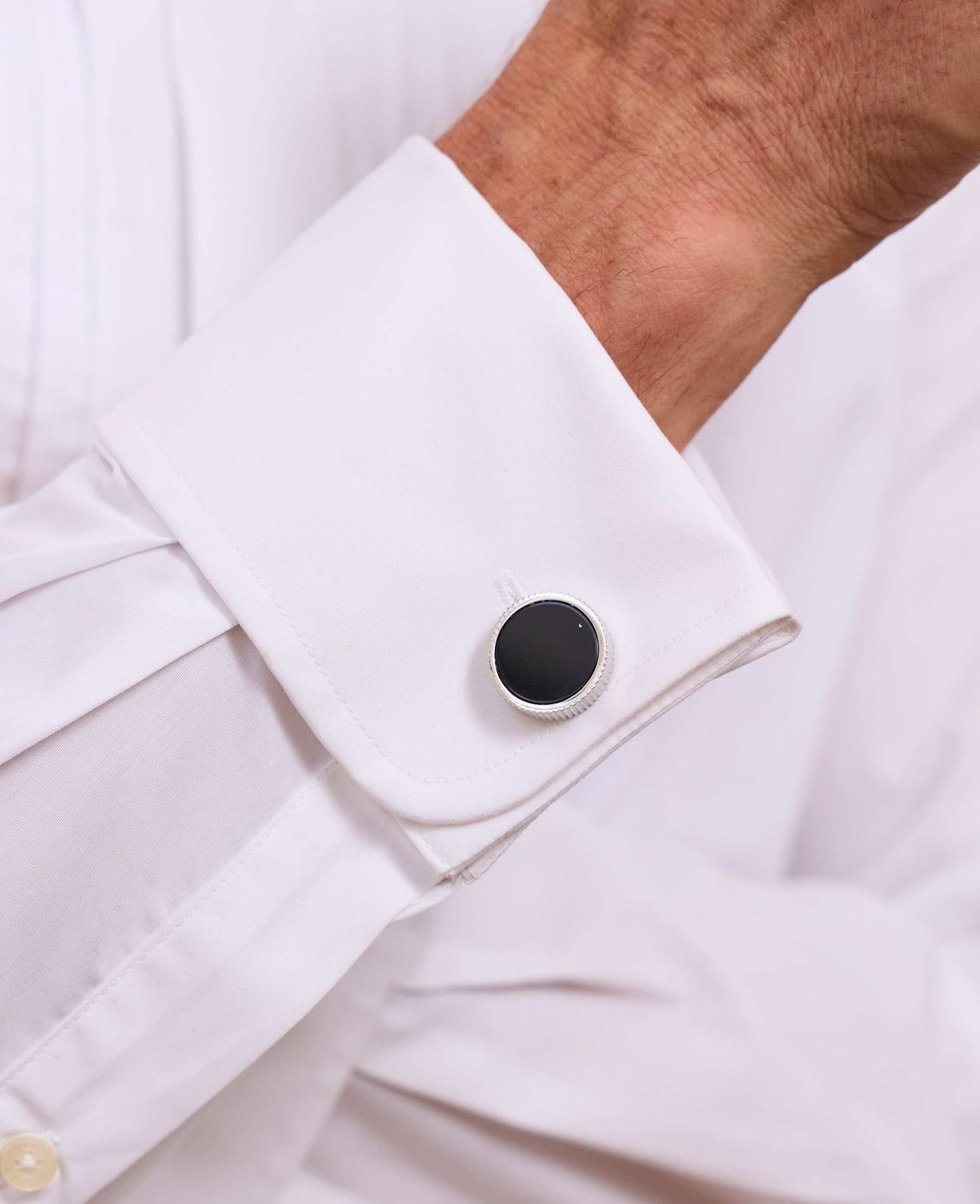 Black Semi Precious Stone Cufflinks