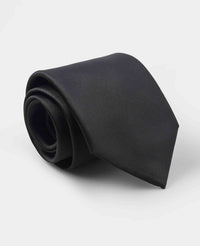 Men's Black Vegan Tie rolled up