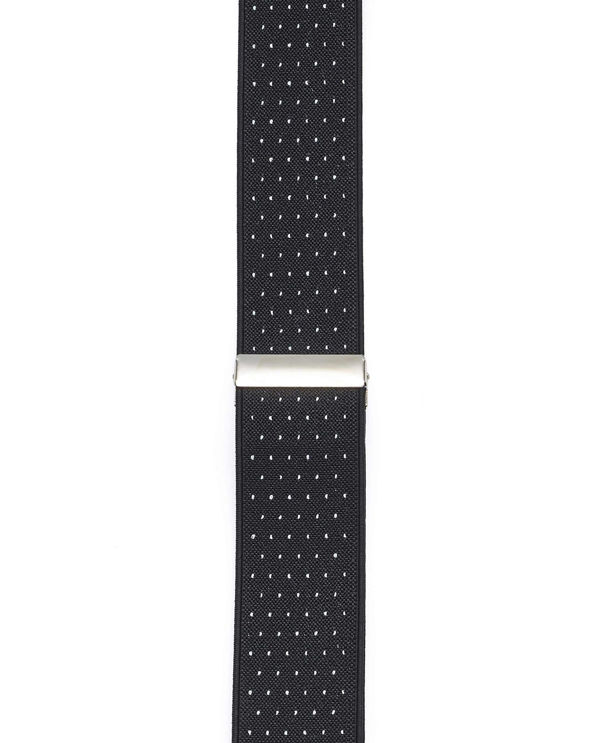 Black White Pindot Stripe Adjustable Braces