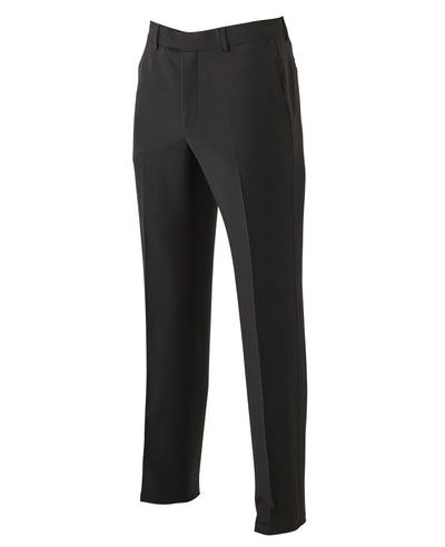 Men's Black Wool-Blend Dinner Trousers