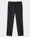 Black Wool Blend Tailored Suit Trousers