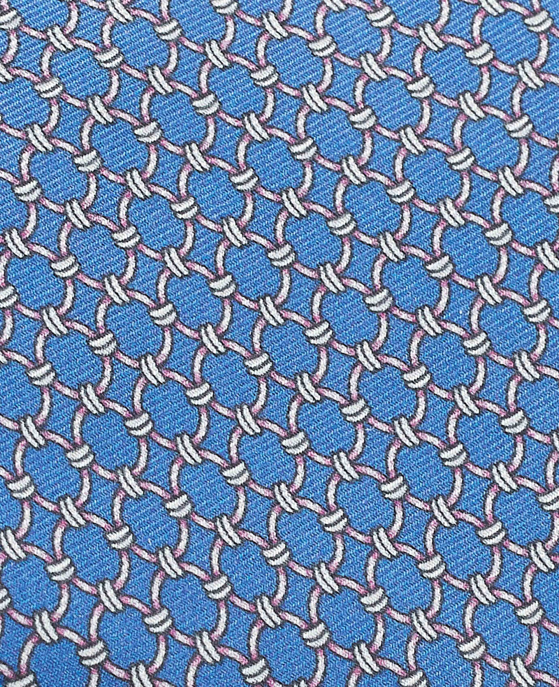 Blue Chain Silk Tie