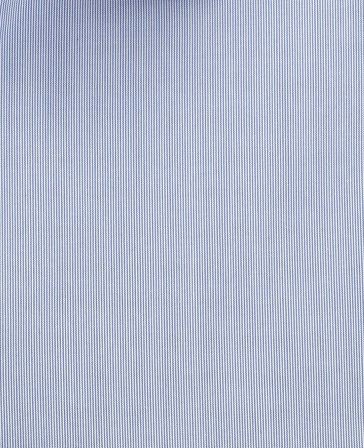 Men's Blue Cotton Poplin Stripe Slim Fit Winchester Formal Shirt With Double Cuffs fabric detail