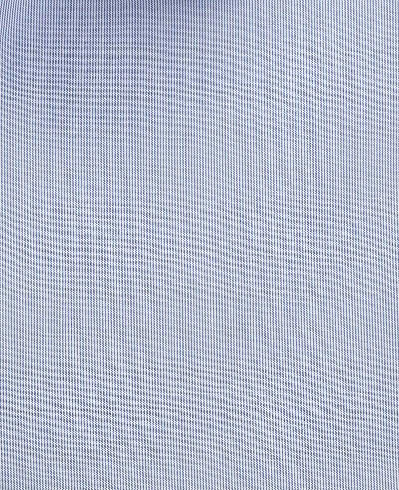 Blue Cotton Poplin Stripe Slim Fit Winchester Formal Shirt - Double Cuff