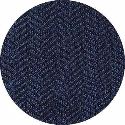 Blue Cotton Rich Herringbone Three Pack Socks