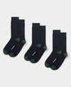 Blue Cotton Rich Socks Three Pack