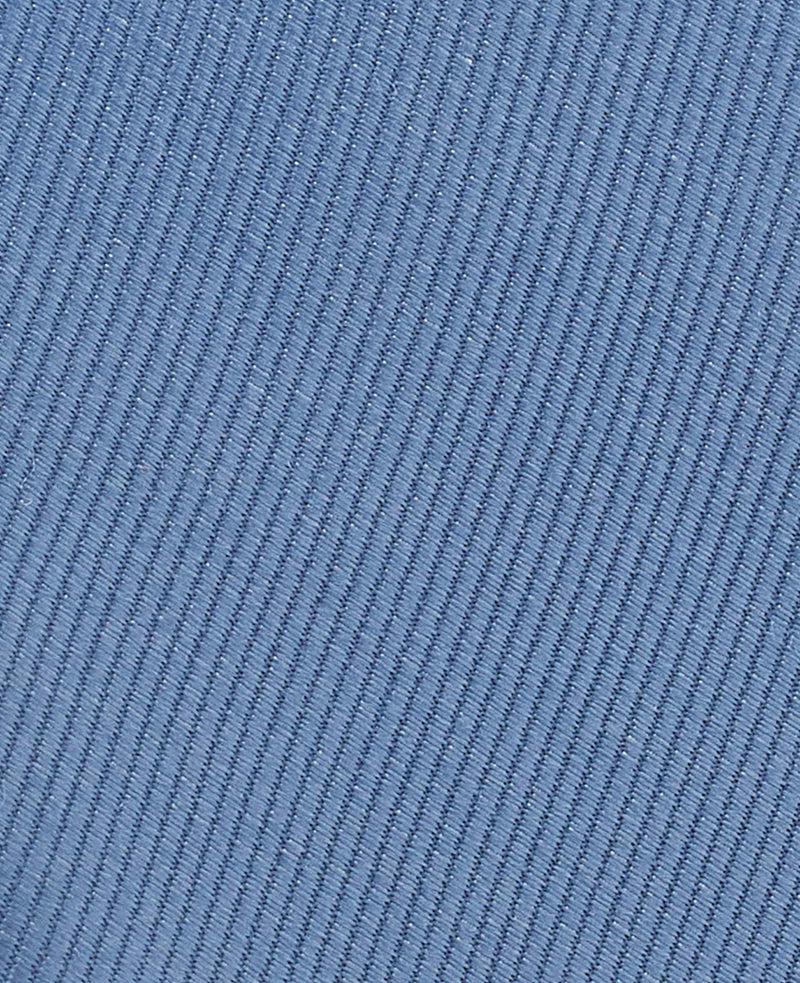 Men's Blue Fine Twill Pure Silk Tie fabric detail