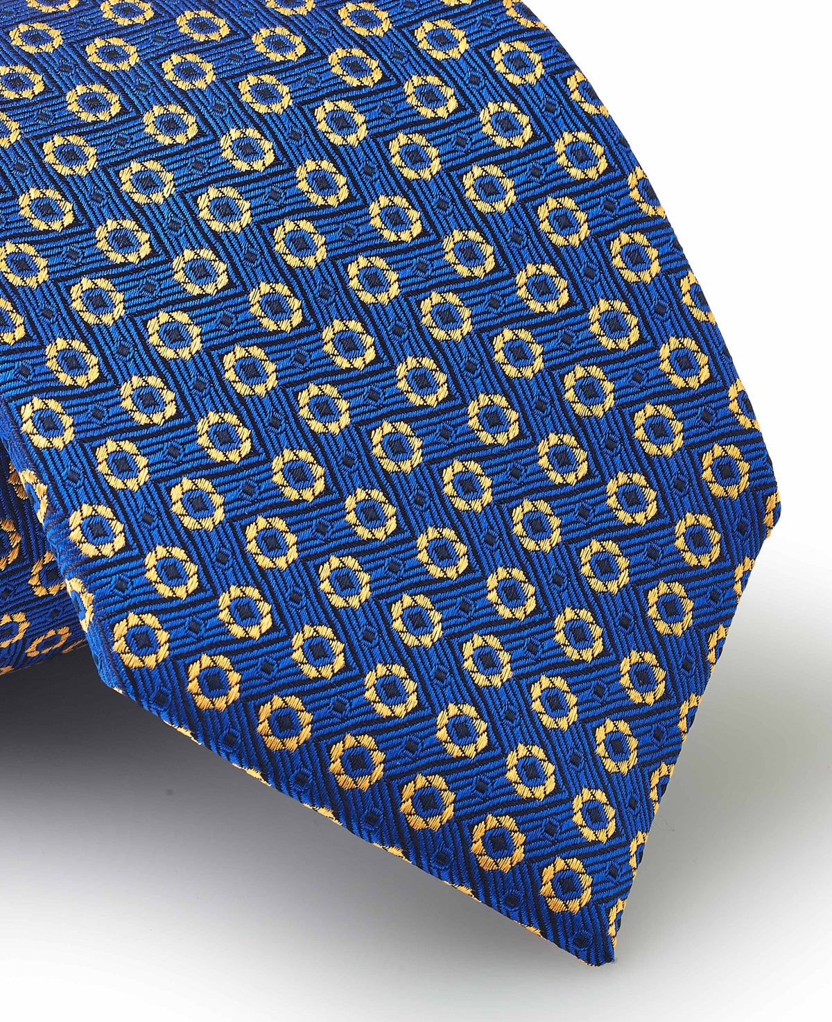 Blue Foulard Silk Tie in Gift Box