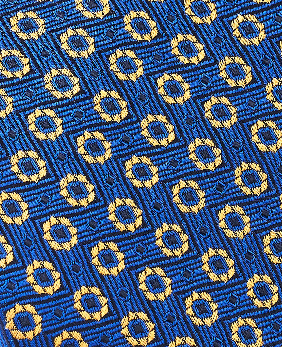 Blue Foulard Silk Tie in Gift Box
