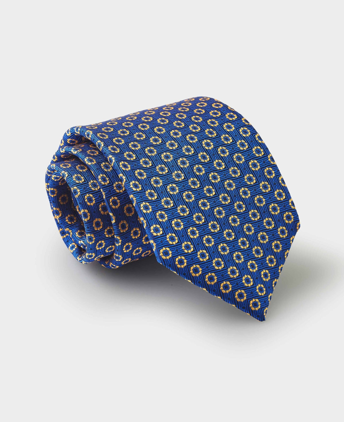 Blue Foulard Silk Tie in Gift Box