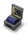 Blue Herringbone Silk Tie in Gift Box