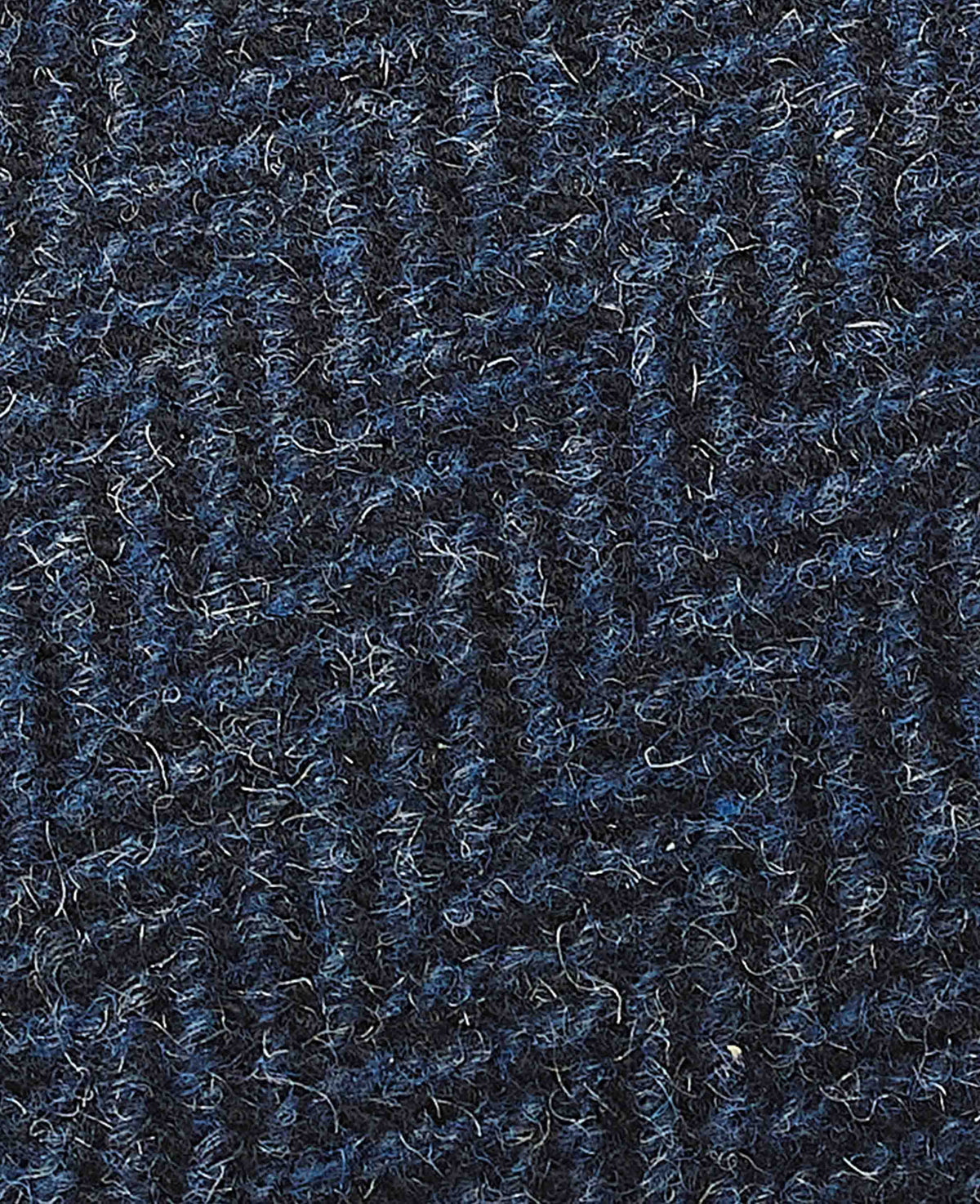 Blue Herringbone Wool Flat Cap