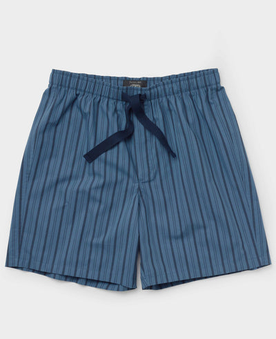 blue navy stripe cotton lounge shorts mls1122bln grey