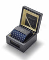 Blue Paisley Silk Tie in Gift Box