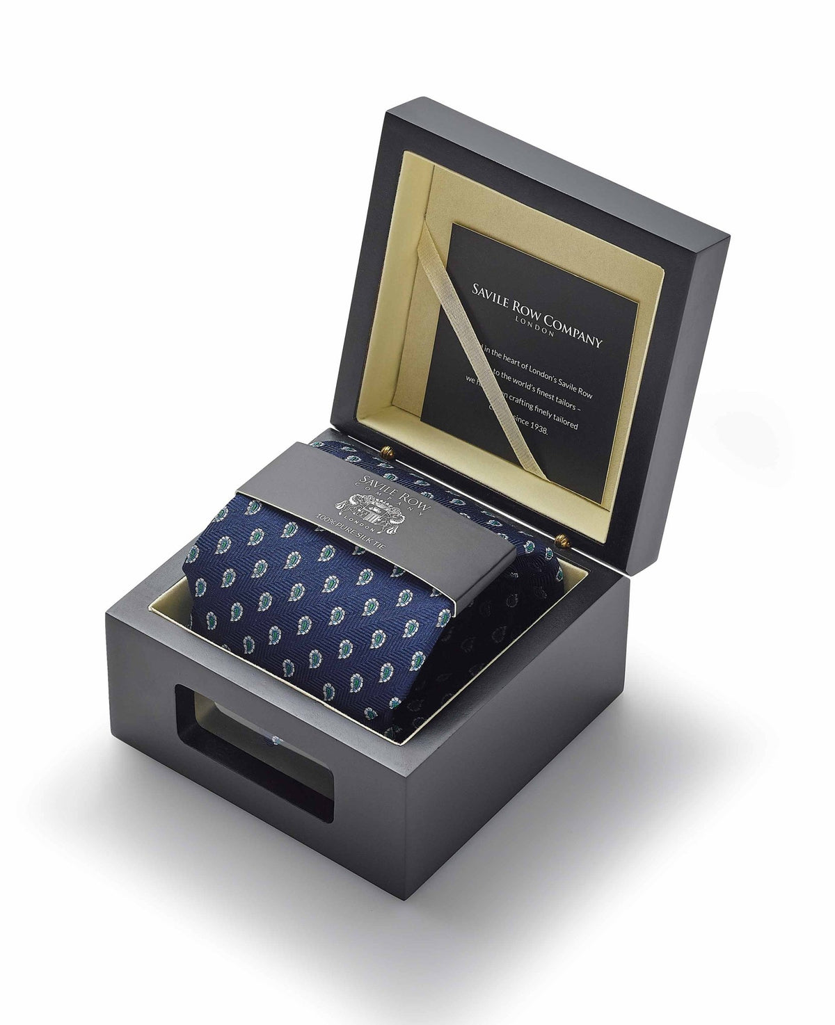 Blue Paisley Silk Tie in Gift Box