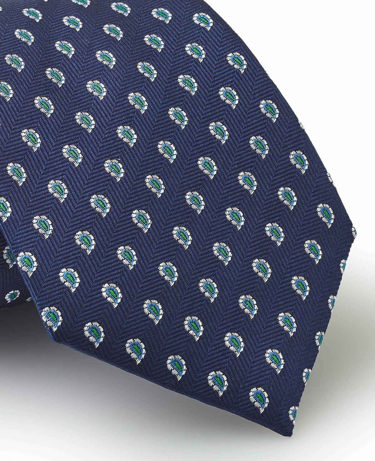 Blue Paisley Silk Tie in Gift Box