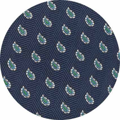 Blue Paisley Silk Tie