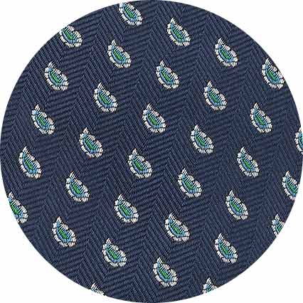 Blue Paisley Silk Tie
