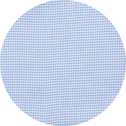 Men's Blue Textured Cotton Puppytooth Classic Fit Winchester Formal Shirt fabric swatch