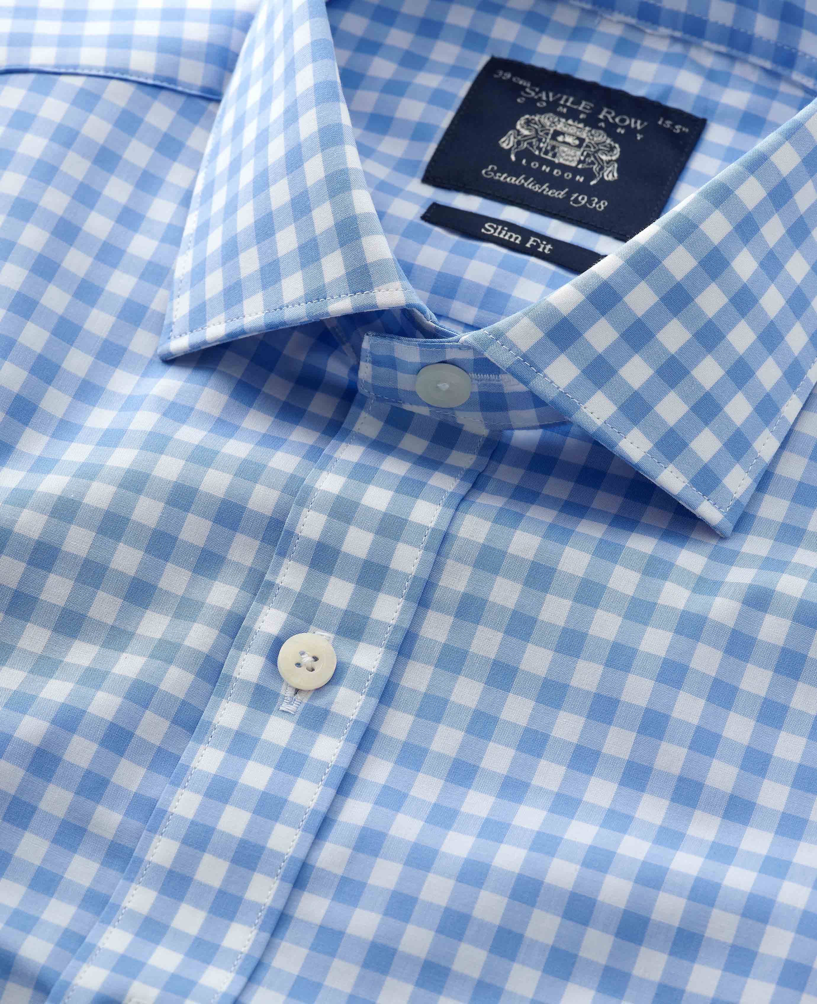 Chico's order Gingham Moro Blue White Size M