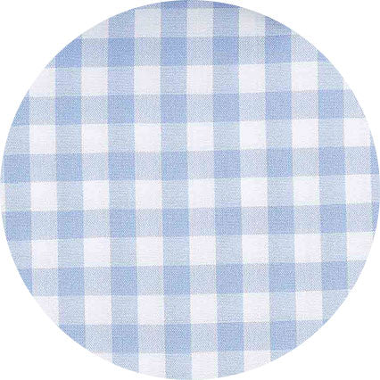 Men's Blue White Cotton Check Classic Fit Winchester Formal Shirt With Double Cuffs fabric swatch