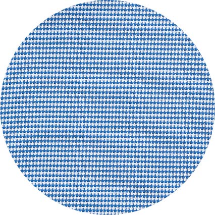 Men's Blue White Cotton Puppytooth Slim Fit Winchester Formal Shirt With Double Cuffs fabric detail