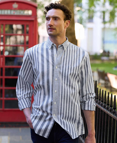 savile row dress shirt The Savile Row Company Button Up Dress Shirt Men's XL 17-17.5 34/35 Classic Fit