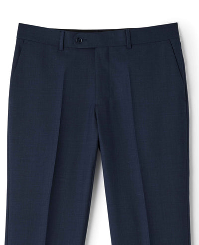 Bright Navy Wool Blend Tailored Suit Trousers