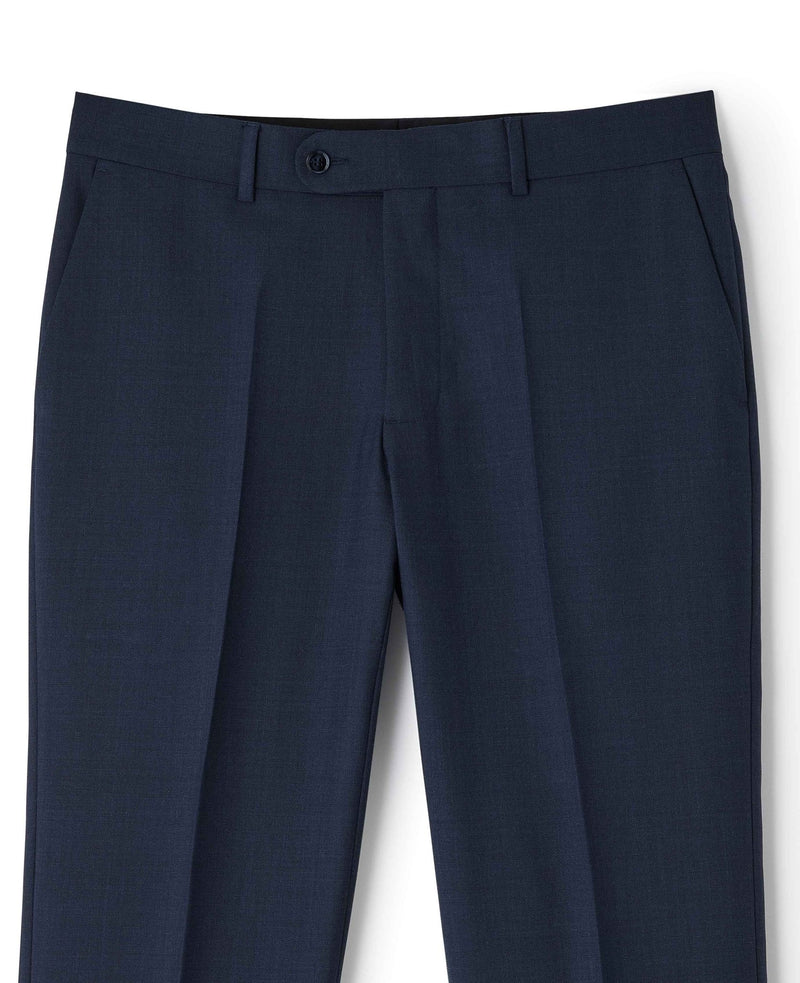 Bright Navy Wool Blend Tailored Suit Trousers