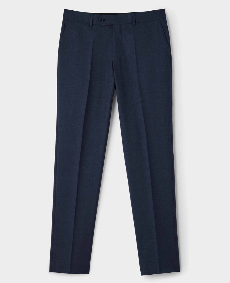 Bright Navy Wool Blend Tailored Suit