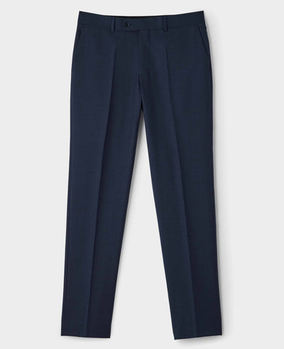 Bright Navy Wool Blend Tailored Suit Trousers