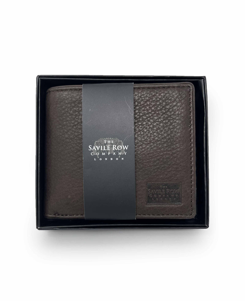 Brown Leather Billfold Wallet