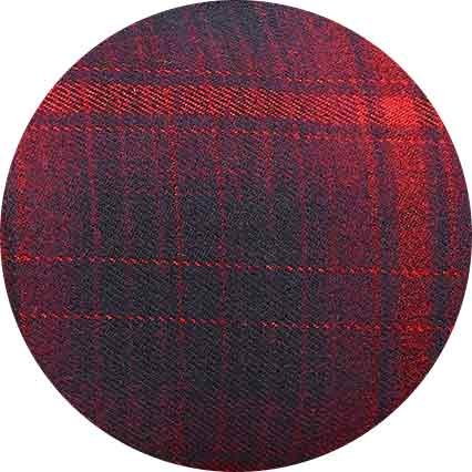Burgundy Check Moccasin Slippers