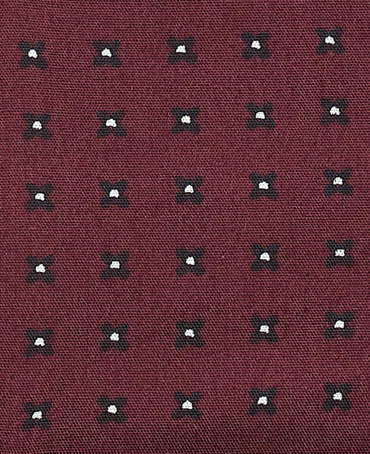 Burgundy Cotton Foulard Print Pyjamas