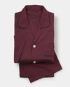 Burgundy Cotton Foulard Print Pyjamas