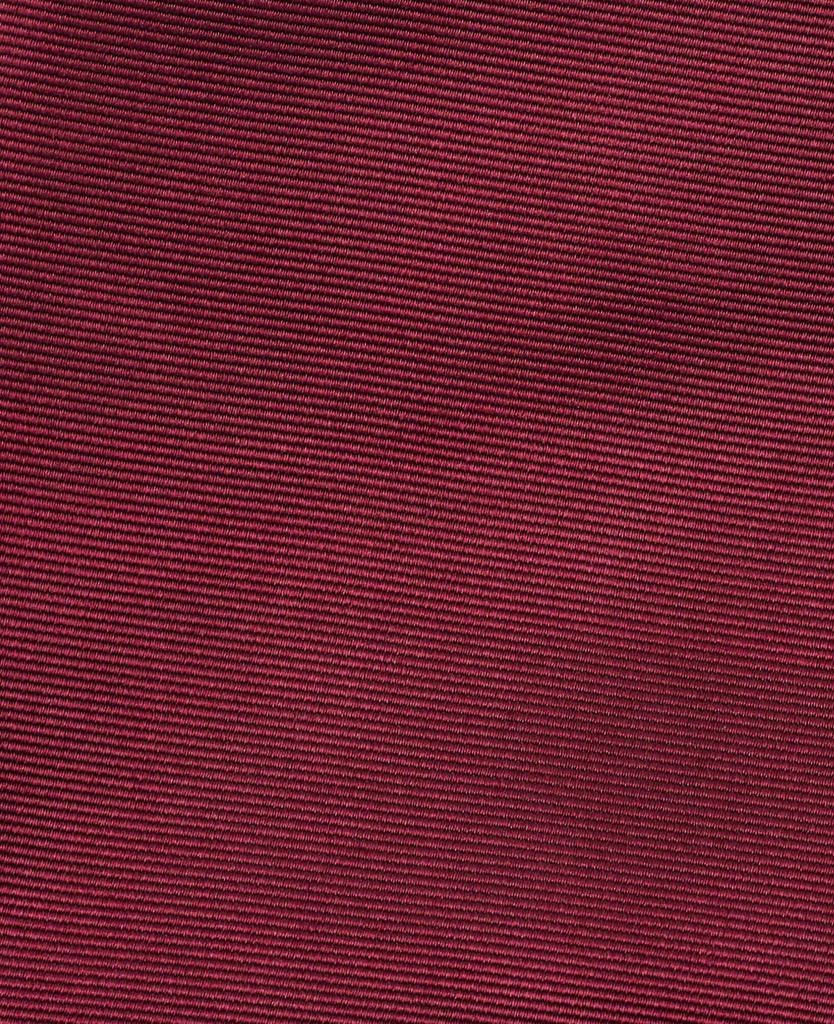 Men's Burgundy Twill Silk Pocket Square fabric detail