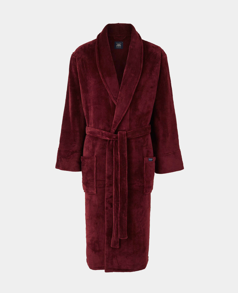 Burgundy Fleece Dressing Gown Mannequin