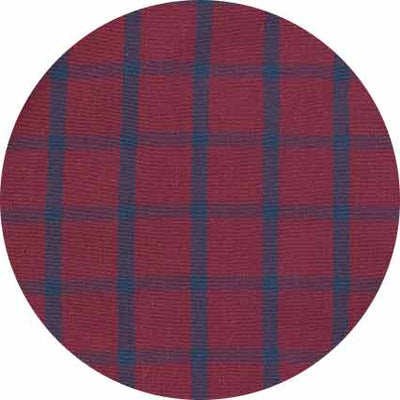 burgundy navy check cotton pyjamas mpj1159bgn swatch