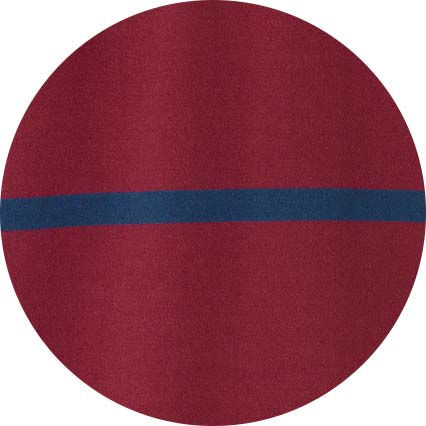 Burgundy Navy Stripe Heavyweight Cotton Jersey Rugby Shirt