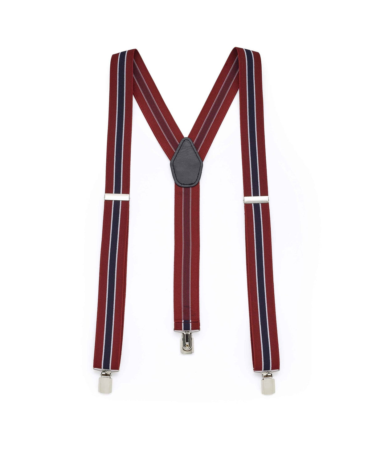Men's Striped Adjustable Braces, One Size