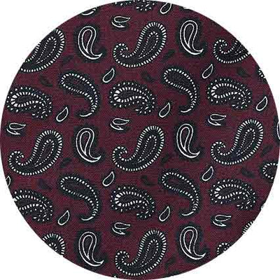 burgundy paisley cotton pyjamas mpj1138bug swatch