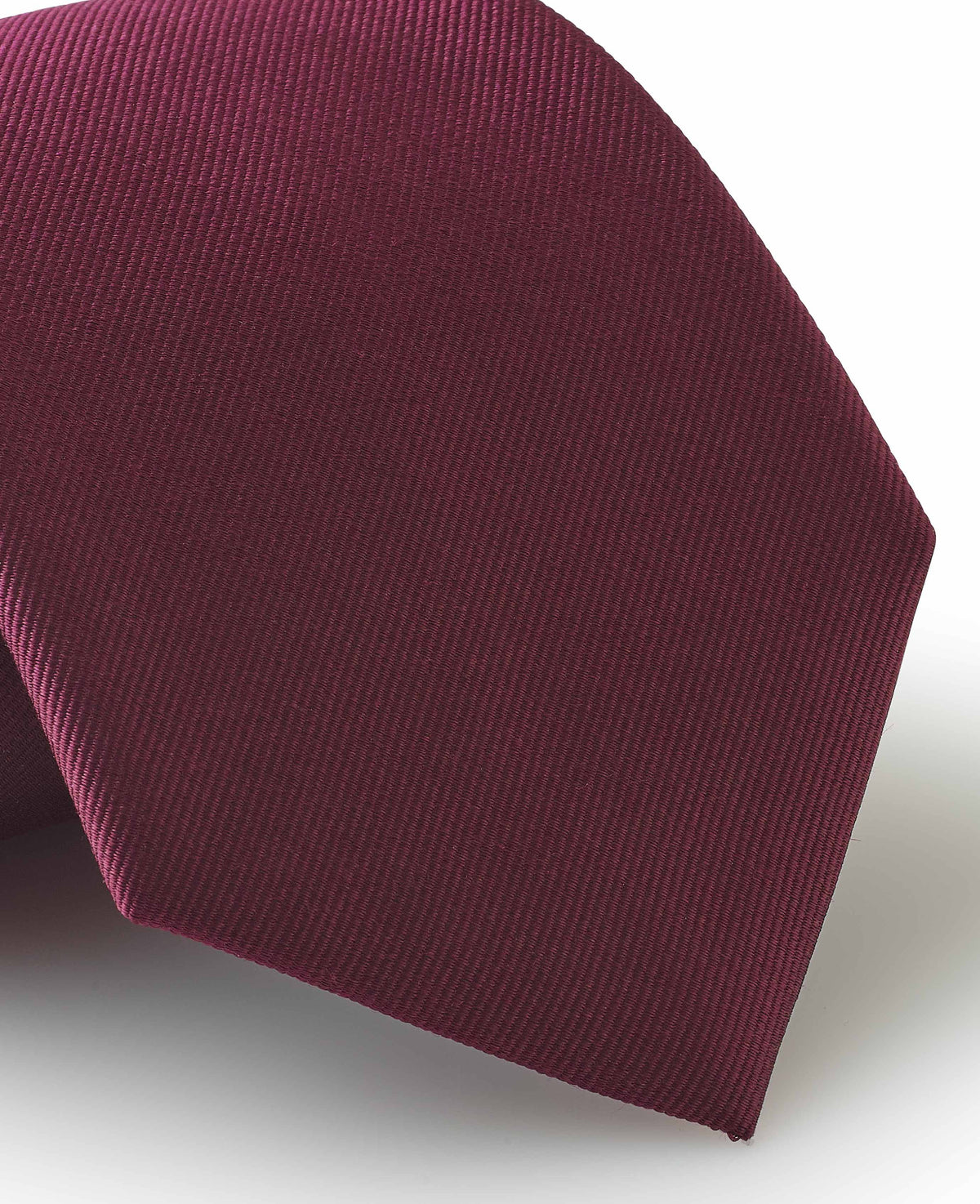 Burgundy Twill Silk Tie in Gift Box