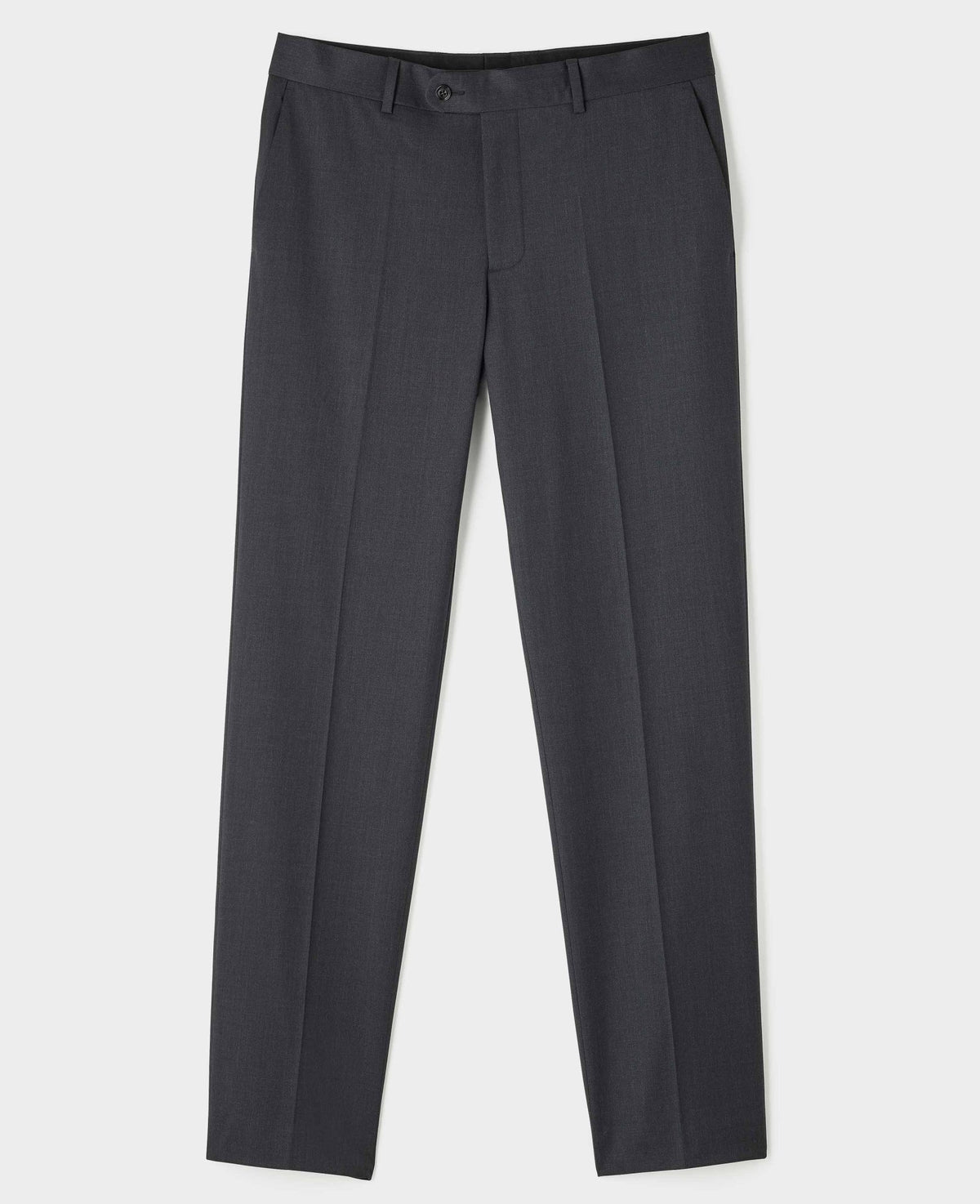 Charcoal Grey Wool Blend Tailored Double Breasted Suit
