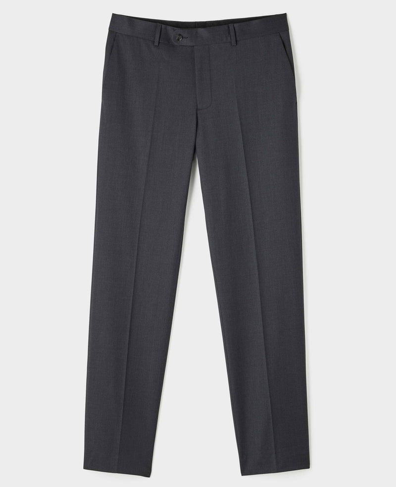 Charcoal Grey Wool Blend Tailored Double Breasted Suit