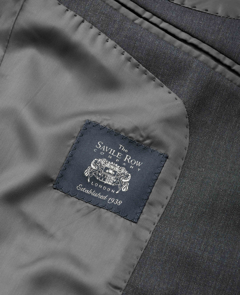 Charcoal Grey Wool Blend Tailored Suit