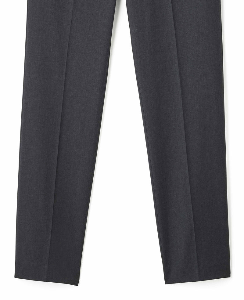 Charcoal Grey Wool Blend Tailored Suit Trousers