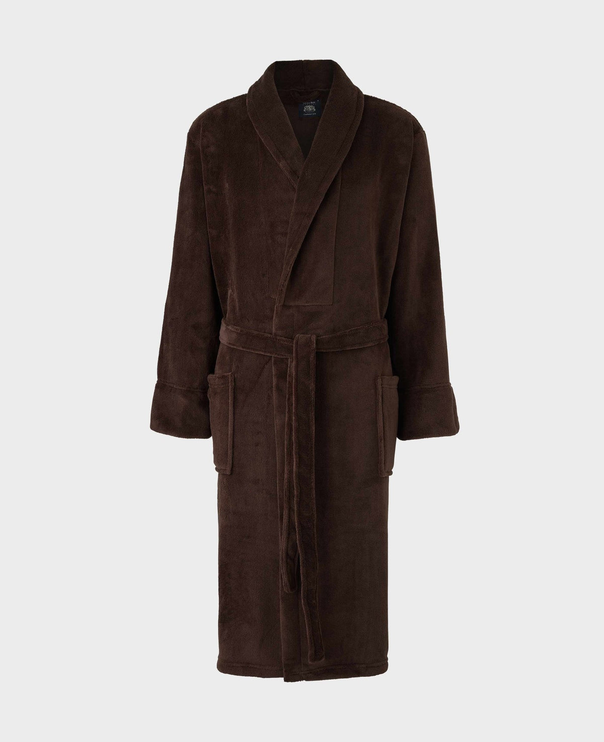 Chocolate Brown Fleece Dressing Gown