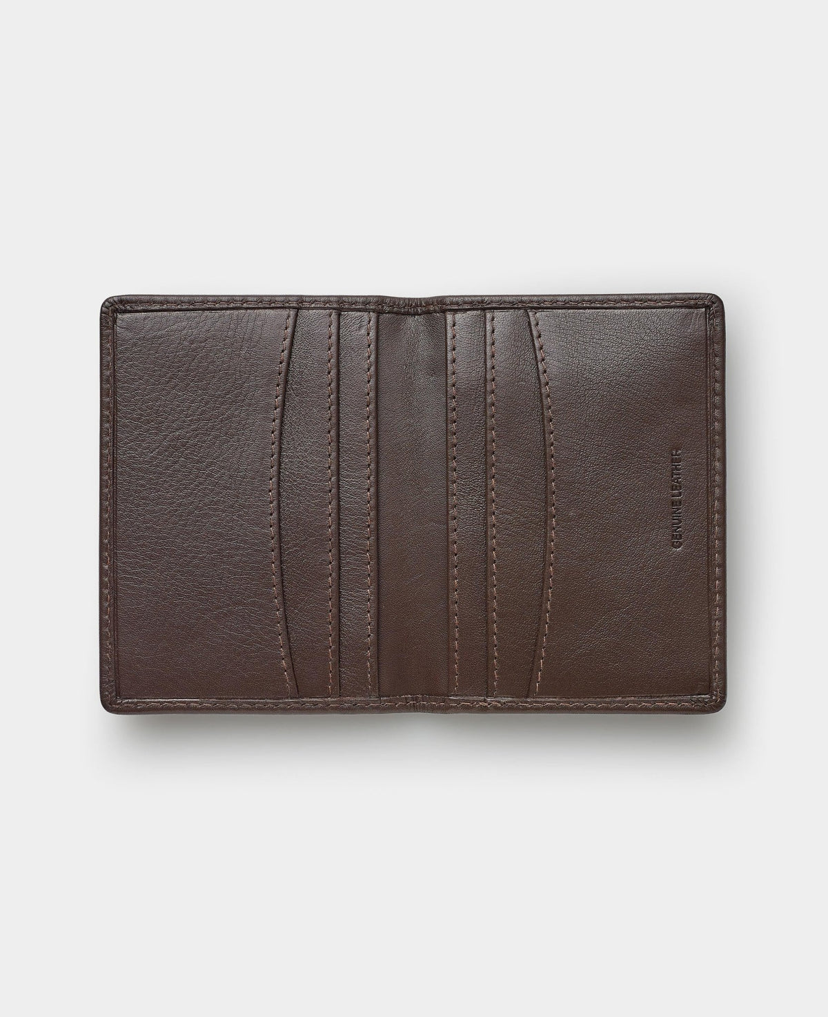 Chocolate Brown Leather Cardholder