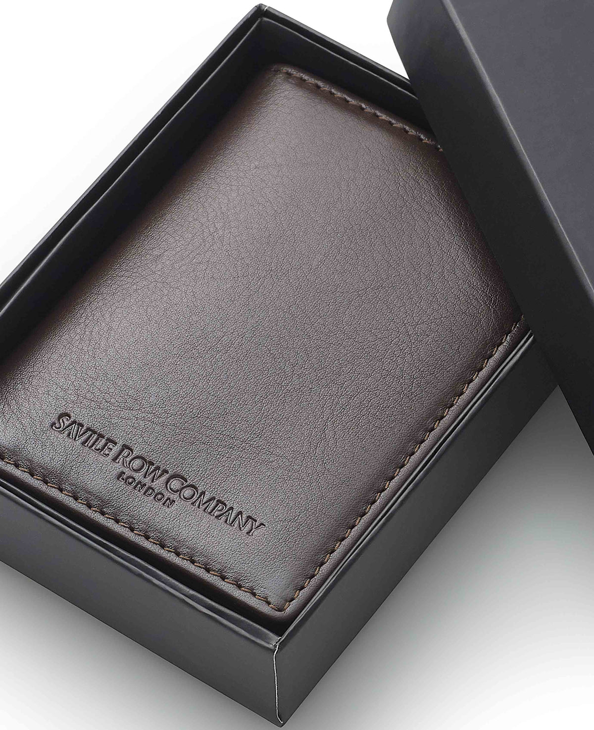 Chocolate Brown Leather Cardholder